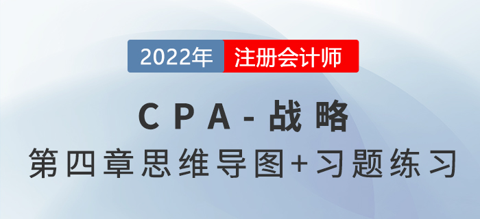 2022年注會(huì)戰(zhàn)略第四章思維導(dǎo)圖（第二部分）+章節(jié)練習(xí)