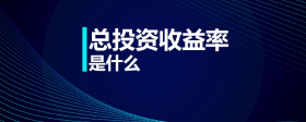 總投資收益率是什么