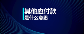 其他應(yīng)付款是什么意思