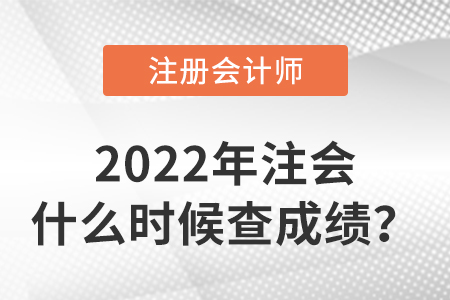 2022年注會(huì)什么時(shí)候查成績(jī)？