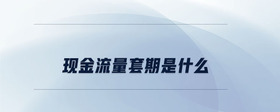 現(xiàn)金流量套期是什么