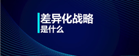 差異化戰(zhàn)略是什么