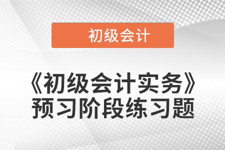 資產(chǎn)_2023年《初級(jí)會(huì)計(jì)實(shí)務(wù)》預(yù)習(xí)階段習(xí)題