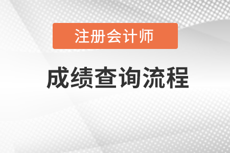 廣東省韶關(guān)注冊會計師cpa成績怎么查詢？