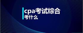 cpa考試綜合考什么