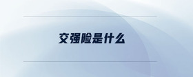 交強險是什么