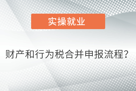 財產(chǎn)和行為稅合并申報流程？