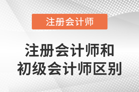 注冊會計(jì)師和初級會計(jì)師區(qū)別在哪里？
