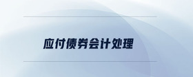 應(yīng)付債券會(huì)計(jì)處理