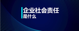 企業(yè)社會責(zé)任是什么