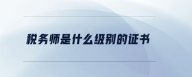 稅務(wù)師是什么級別的證書