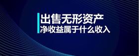 出售無形資產(chǎn)凈收益屬于什么收入