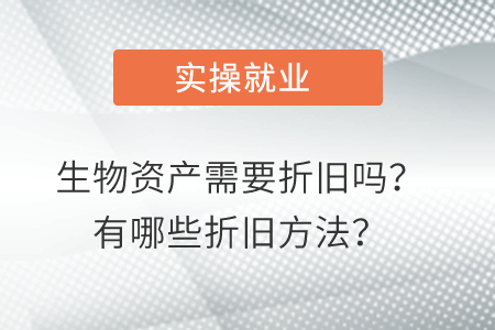 生物資產(chǎn)需要折舊嗎？有哪些折舊方法？