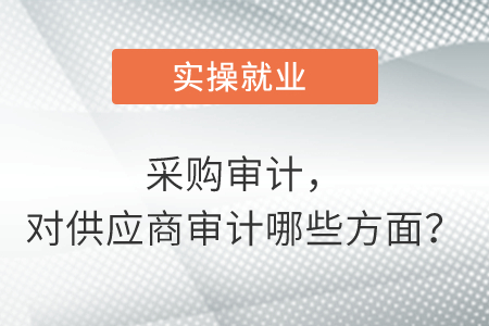 采購審計，對供應(yīng)商審計哪些方面？