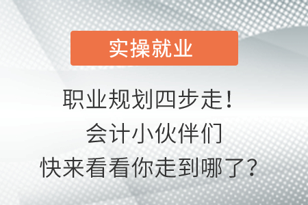 職業(yè)規(guī)劃四步走！會(huì)計(jì)小伙伴們快來看看你走到哪了？