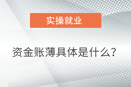 資金賬薄具體是什么？