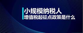 小規(guī)模納稅人增值稅起征點政策是什么