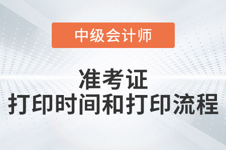 中級會計延期考試準(zhǔn)考證打印時間和打印流程發(fā)布了嗎？