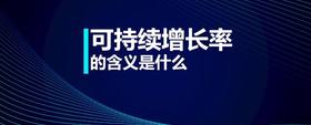 可持續(xù)增長率的含義是什么