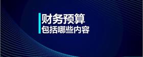 財務(wù)預(yù)算包括哪些內(nèi)容