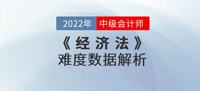 2022年9月份中級會計考試《經濟法》難度數(shù)據(jù)解析來嘍！不容錯過！