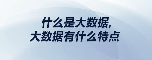 什么是大數(shù)據(jù),大數(shù)據(jù)有什么特點(diǎn)