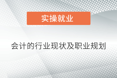 會計的行業(yè)現(xiàn)狀及職業(yè)規(guī)劃
