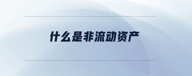 什么是非流動資產(chǎn)