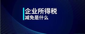 企業(yè)所得稅減免是什么