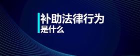補(bǔ)助法律行為是什么