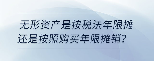 無形資產(chǎn)是按稅法年限攤還是按照購買年限，按購買年限會有暫時性差異吧？