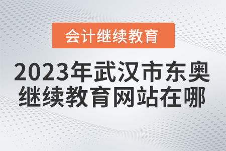 2023年武漢市東奧會計繼續(xù)教育網(wǎng)站在哪？