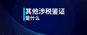 其他涉稅鑒證是什么