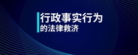 行政事實(shí)行為的法律救濟(jì)