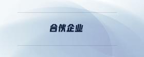 合伙企業(yè)