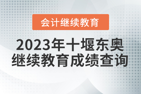 2023年十堰東奧會(huì)計(jì)繼續(xù)教育成績(jī)查詢(xún)