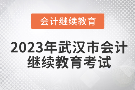 2023年武漢市會(huì)計(jì)繼續(xù)教育需要考試嗎？
