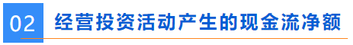 經(jīng)營投資活動(dòng)產(chǎn)生的現(xiàn)金流凈額