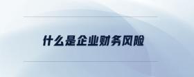 什么是企業(yè)財(cái)務(wù)風(fēng)險(xiǎn)