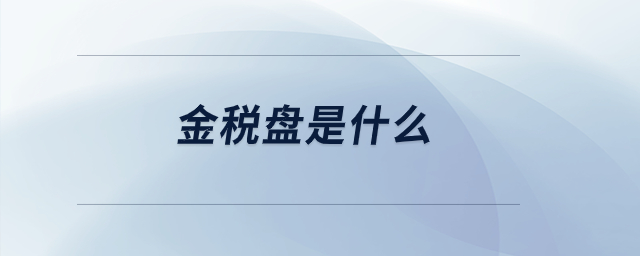金稅盤是什么？