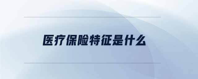 醫(yī)療保險(xiǎn)特征是什么