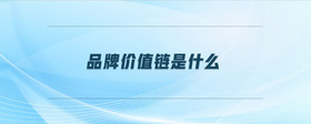 品牌價(jià)值鏈?zhǔn)鞘裁?>
                          </div>
                          <div   id=