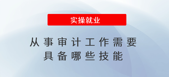 從事審計(jì)工作需要具備哪些技能？