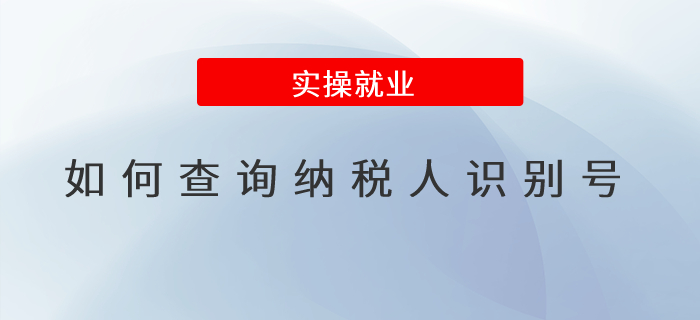 如何查詢納稅人識(shí)別號(hào)？