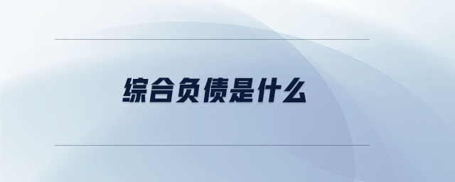 綜合負債是什么