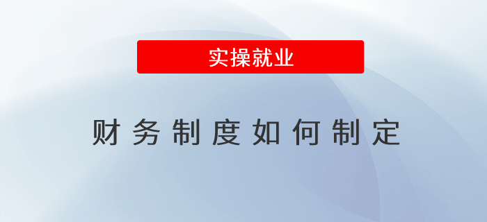 財務(wù)制度如何制定