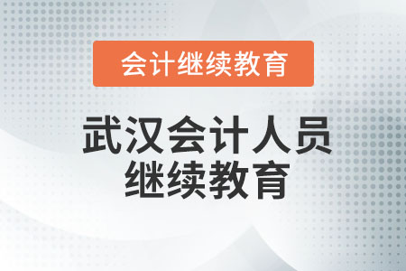 2023年武漢會(huì)計(jì)人員繼續(xù)教育官網(wǎng)