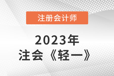 2023年注會輕一電子版在哪找？