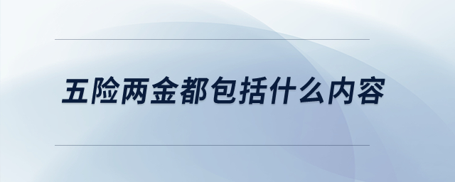 五險兩金都包括什么內容？