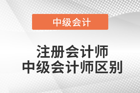 注冊(cè)會(huì)計(jì)師與中級(jí)會(huì)計(jì)師的區(qū)別？